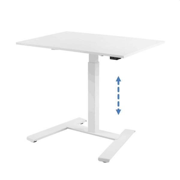 Schreibtisch weiß/weiß elektr. HV B 100 x T 70 cm