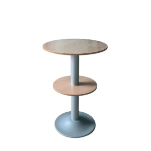 Stehtisch Buche/silber rund